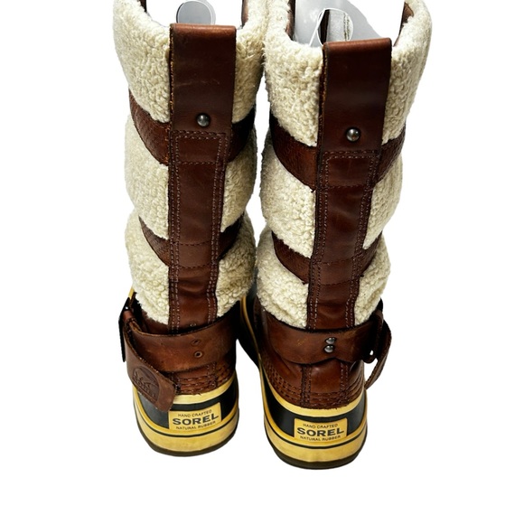 Sorel Sz 6 Helen Of Tundra II Waterproof Leather Sherpa Fleece Lined Boots - Picture 4 of 11